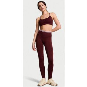 Victoria's Secret PINK Soft Seamless Leggings Wine Purple Size Small NWT